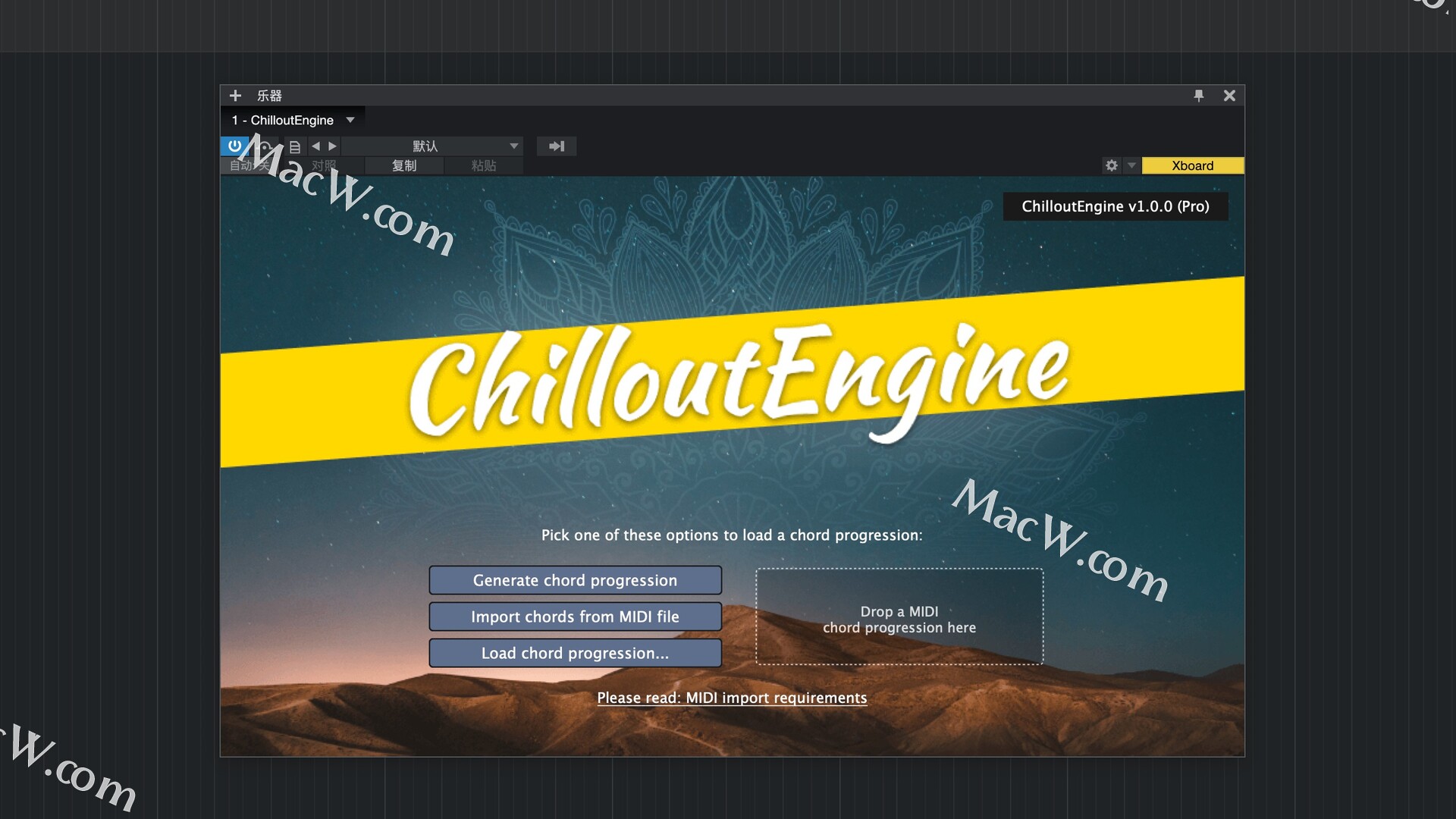 FeelYourSound Chillout Engine Pro for Mac(MIDI文件生成工具)