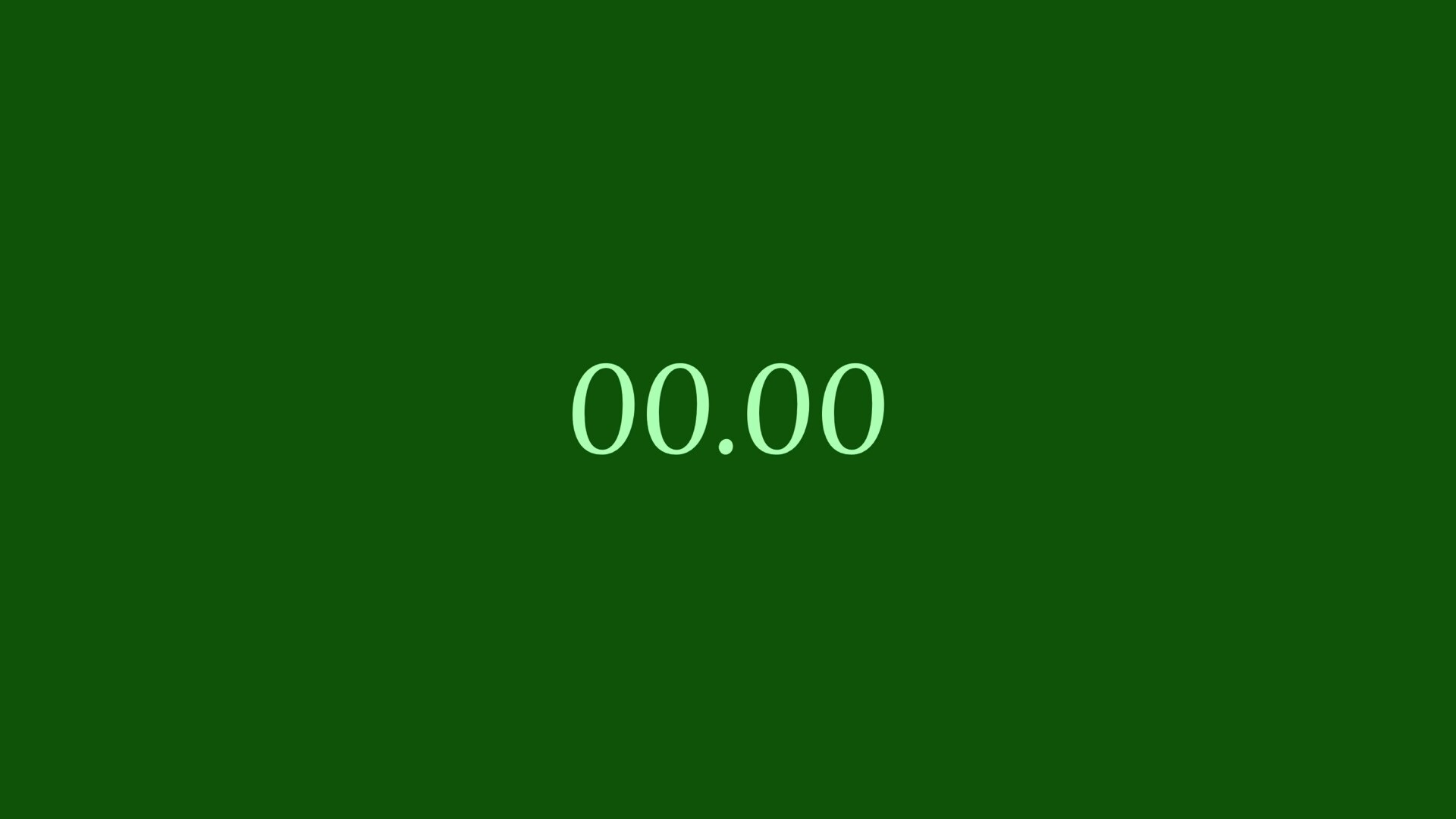green clock绿色简约风24小时主题壁纸