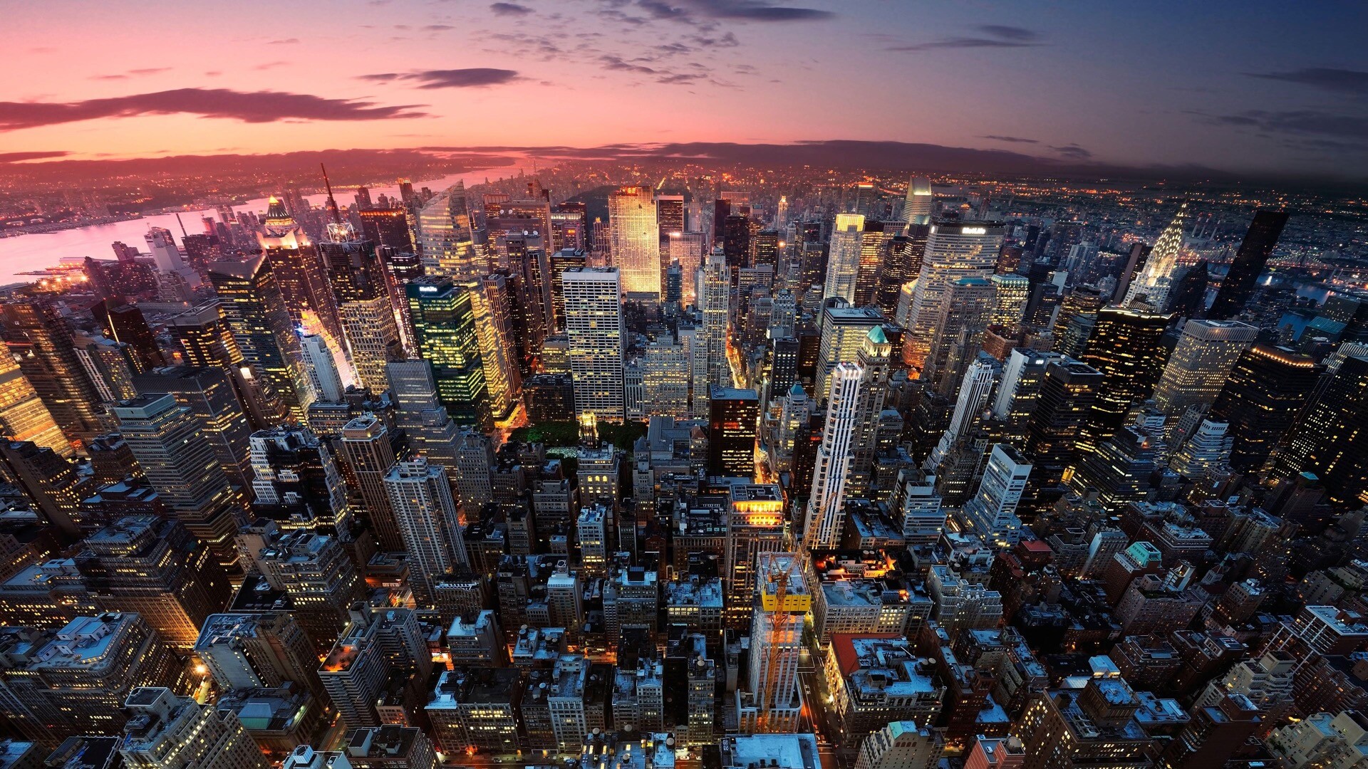 New York City纽约城市夜景高清Mac动态壁纸