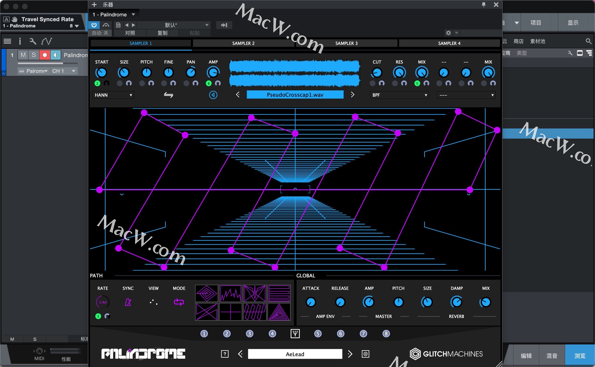 Glitchmachines Palindrome for Mac(粒子采样器)