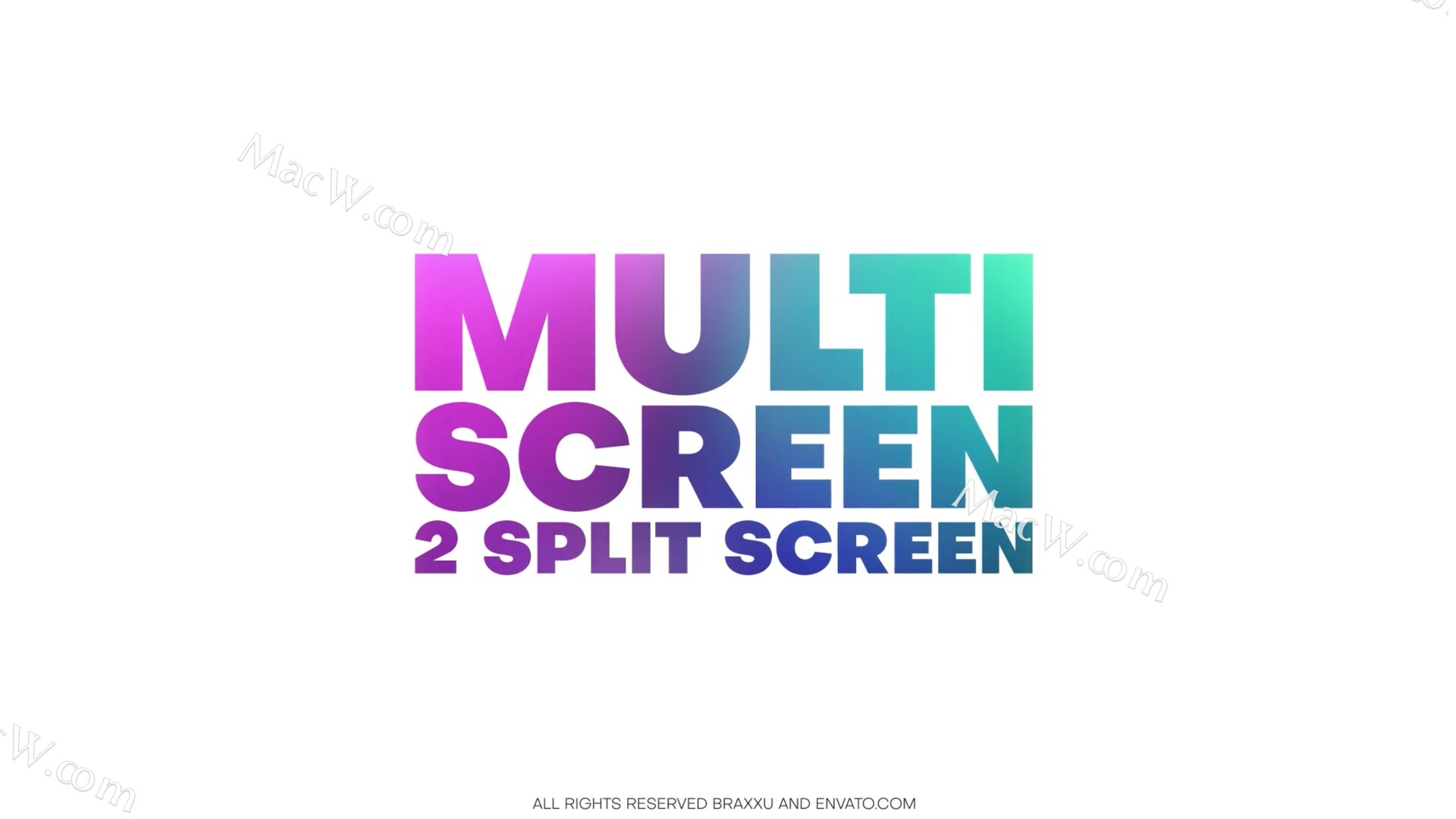 FCPX插件:分屏广告介绍模板Multi Screens Pack