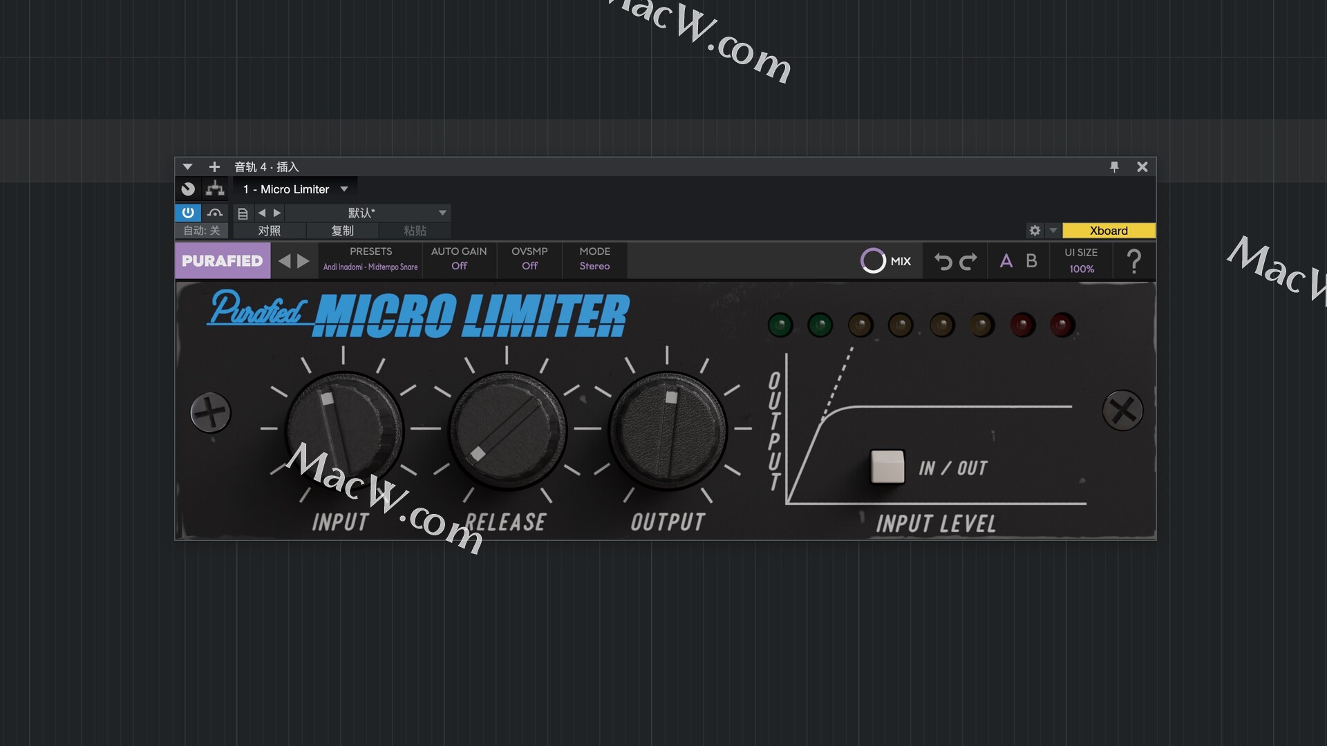 Micro Limiter for Mac(音频效果压缩机) 