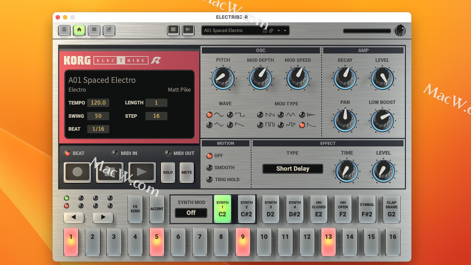 KORG Software ELECTRIBE-R for Mac(电子音频乐器插件)