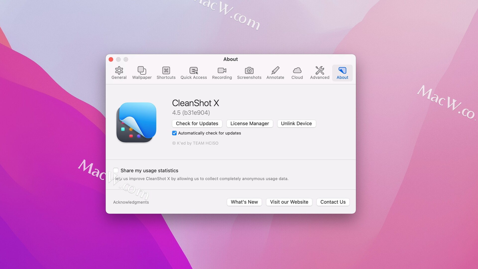 录屏截图标注工具CleanShot X 4.5激活版