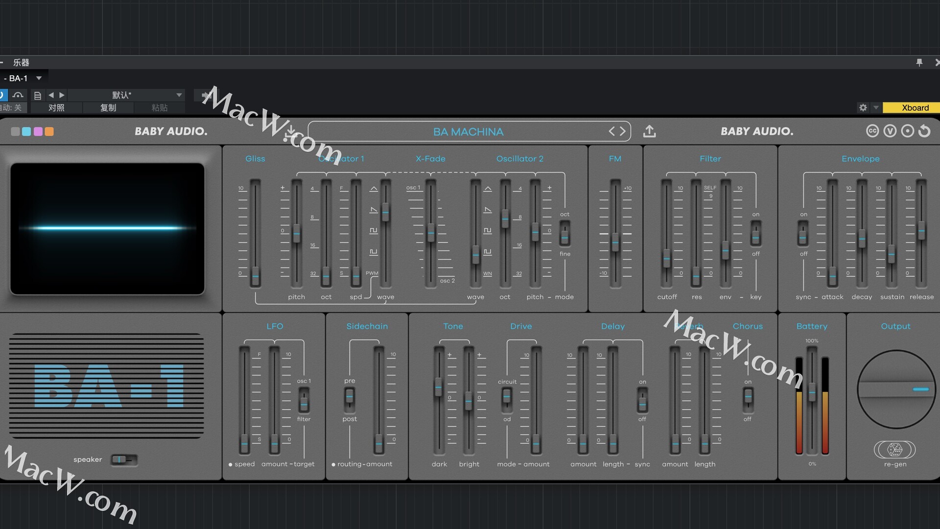 BABY Audio BA-1 for Mac(模拟建模合成器插件)