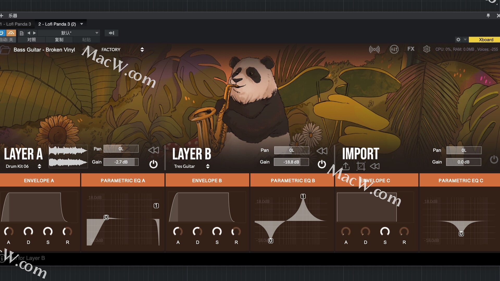 Clark Audio Lofi Panda 3 for Mac(音频采样乐器) 