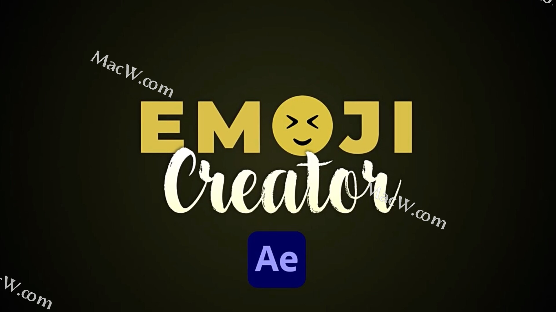 12000社交媒体Emoji卡通表情创作生成工具AE/PR模板12000 Emojis Creator Pack