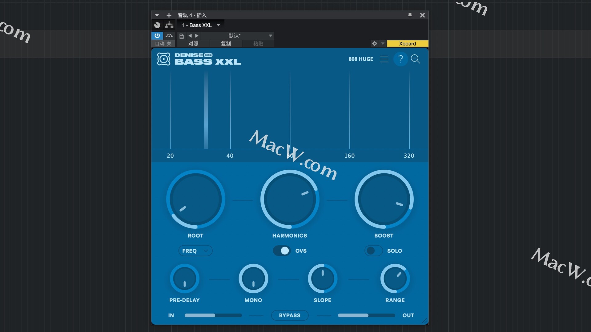 Denise Audio Bass XXL for Mac(现代混音增强插件)