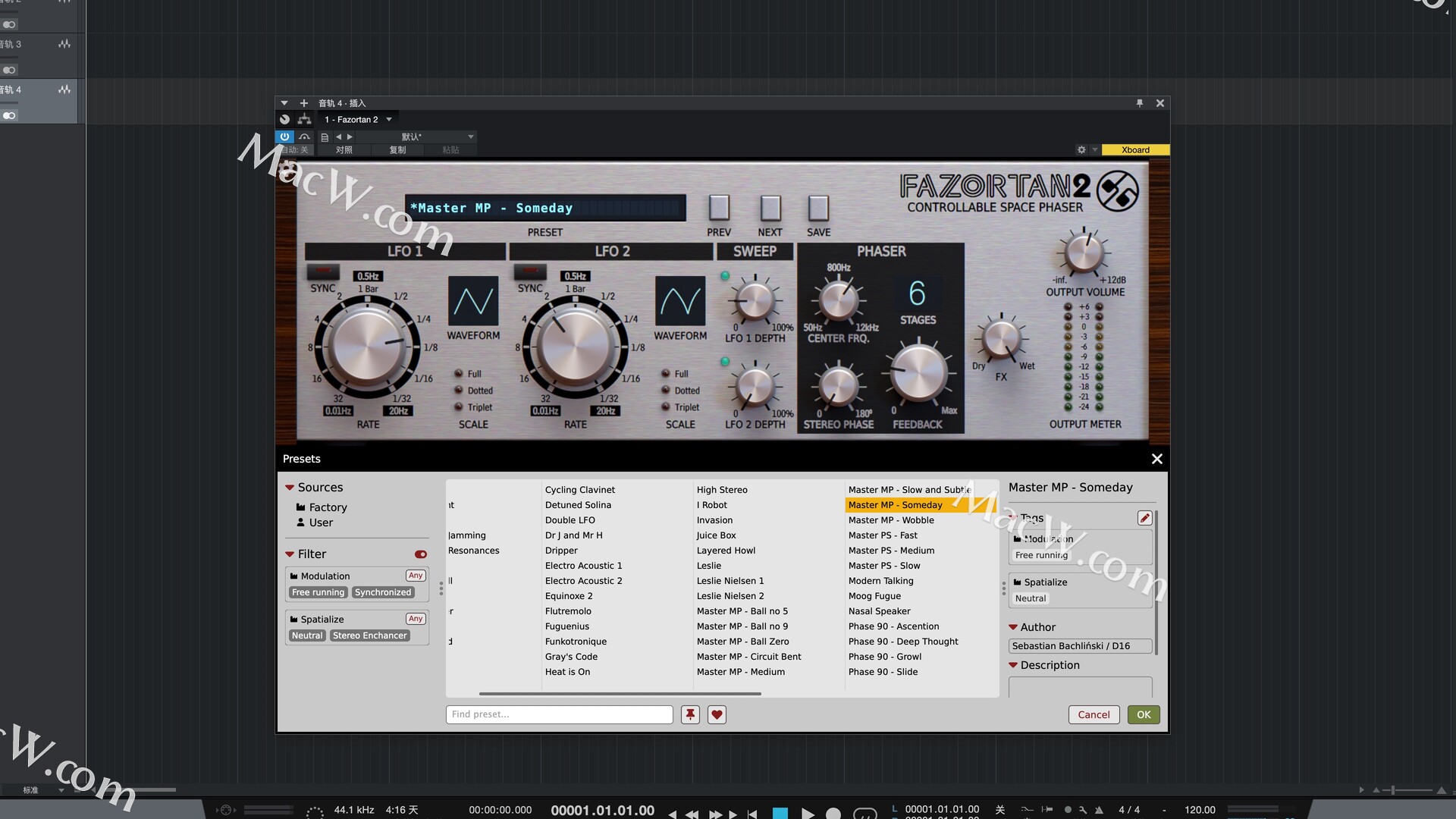 D16 Group Audio Software Fazortan 2 for Mac(模拟相位调制插件)