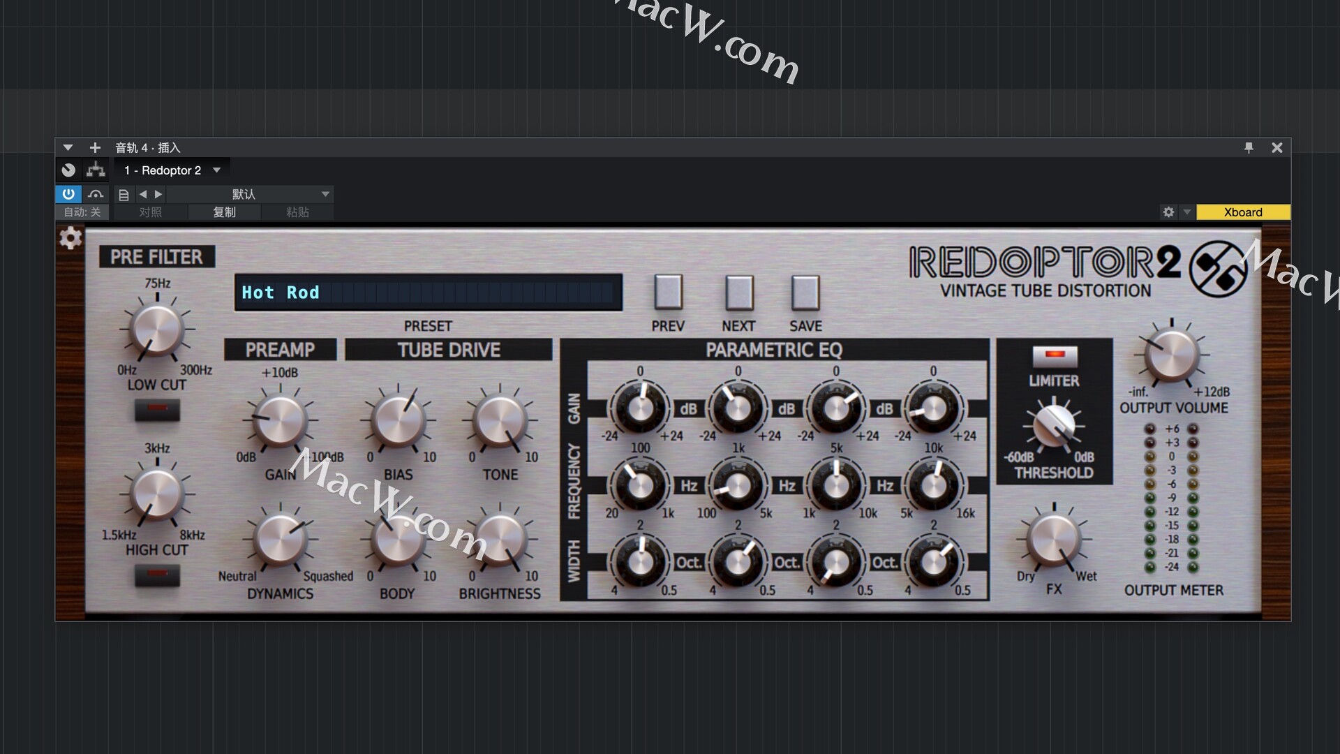 D16 Group Audio Software Redoptor 2 for Mac(高品质复古管失真模拟器)